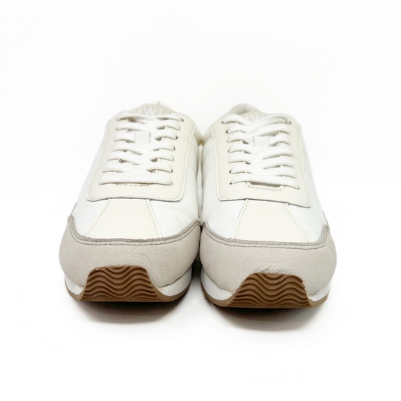 Madewell League Washed Nubuck Leather Sneakers in Cloud Linen - Picture 8 of 12